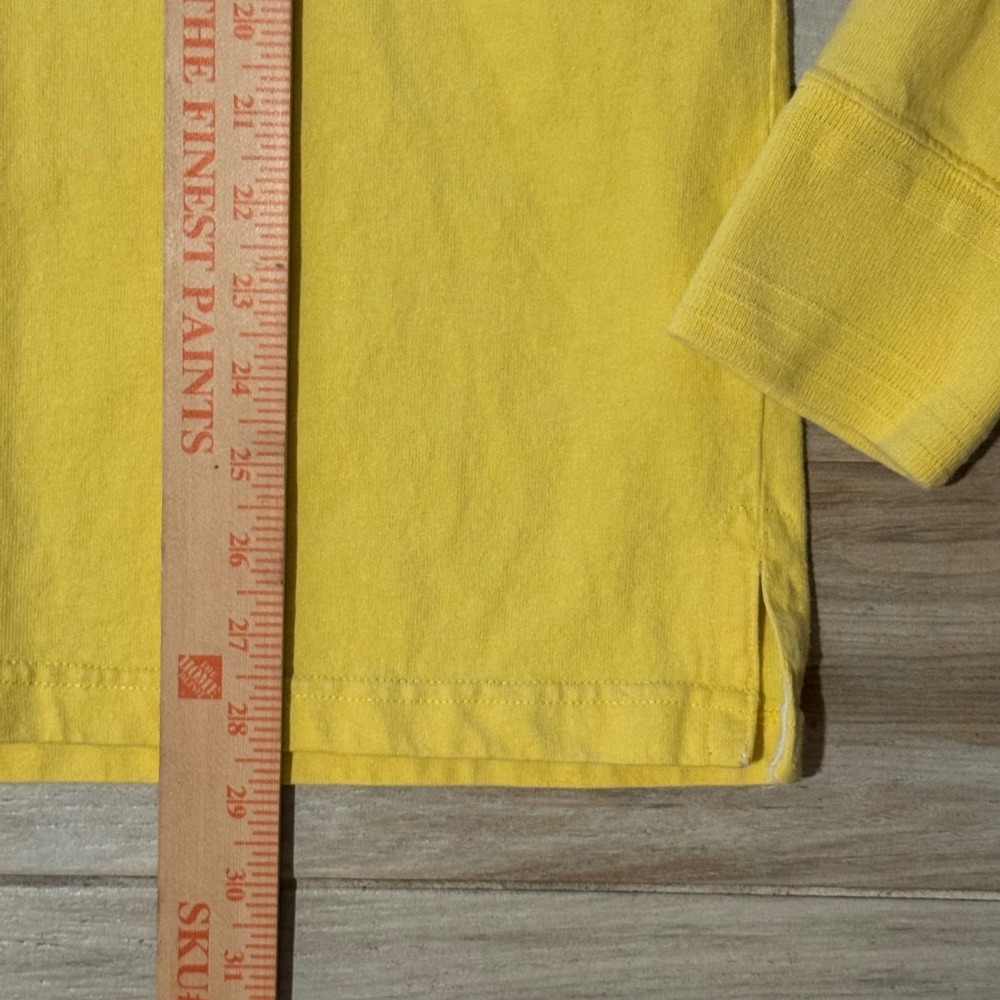 Vtg Polo Ralph Lauren Bleecker Cup Golf Club Rugby Shirt Striped Yellow Navy L - Picture 7 of 7